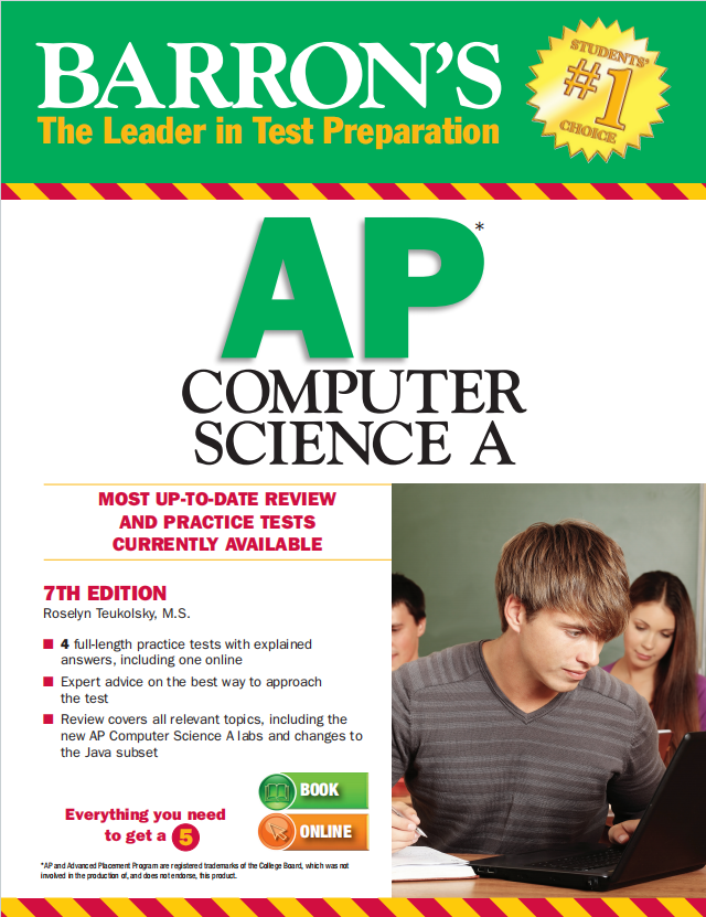 AP计算机科学教材下载《Barron’s AP Computer Science A》