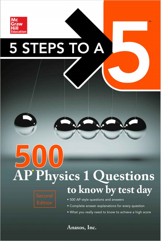 AP物理教材下载《5 Steps to a 5: 500 AP Physics 1 Questions to Know by Test Day》