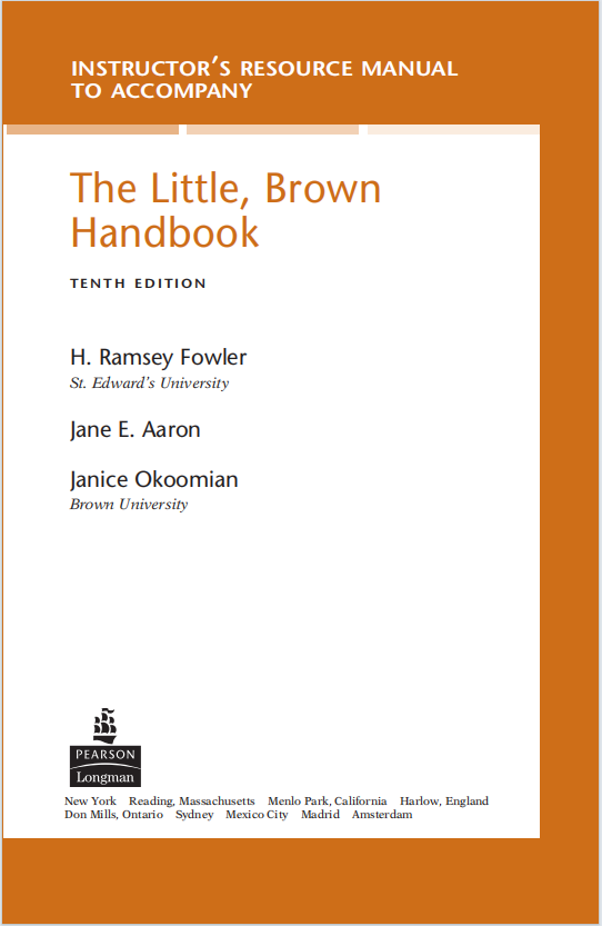 AP写作教材下载《The Little, Brown Handbook》