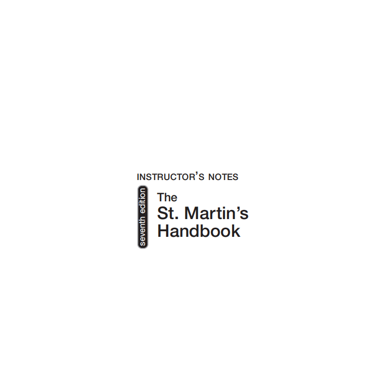 AP写作教材下载《The St. Martin's Handbook》
