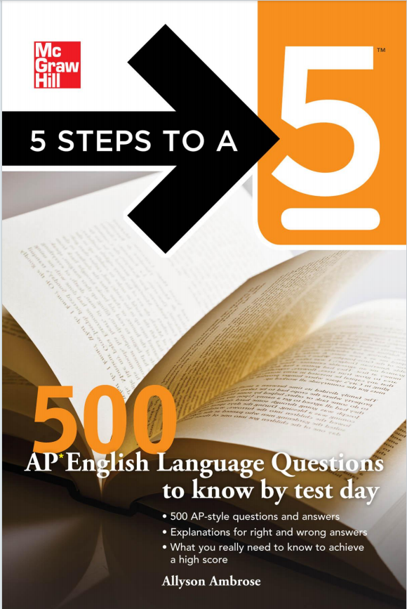 AP英语语言与写作教材下载《5 Steps to a 5: 500 AP English Language Questions to Know by Test Day》