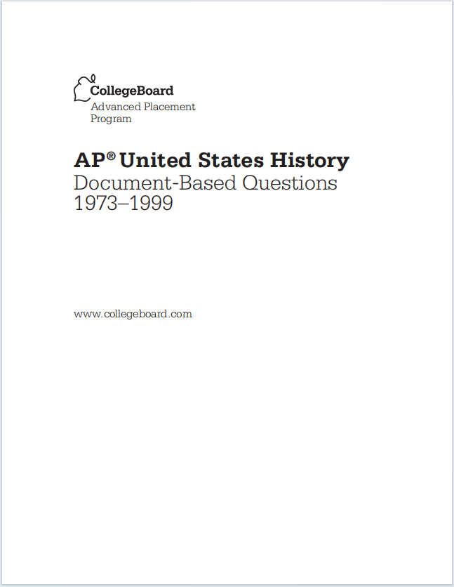 AP美国历史真题下载《AP United States History Document-Based Questions 1973–1999》