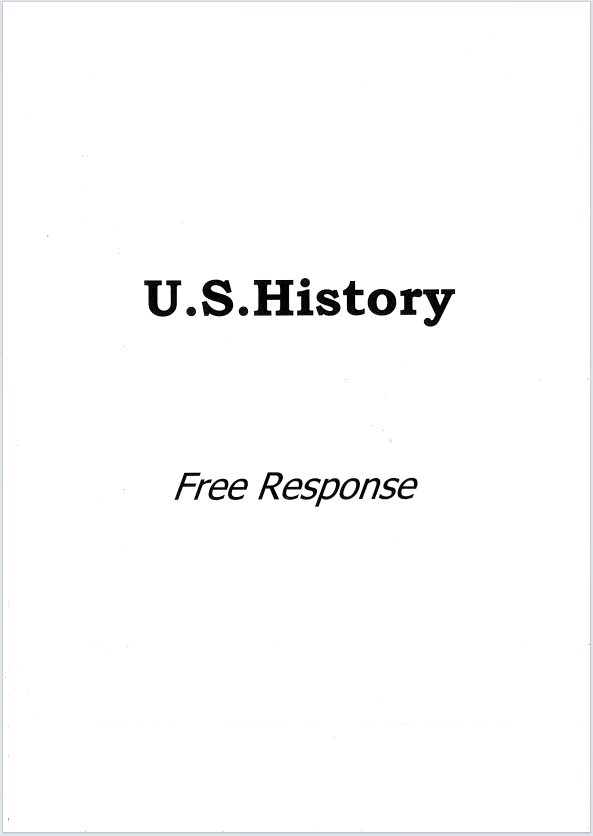 AP美国历史真题下载《U.S. History Free Response》