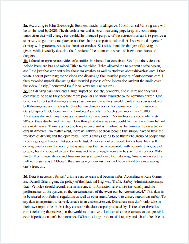 AP计算机科学原理真题下载《AP Computer Science Principles Create Performance Task Written Response Submission Template》
