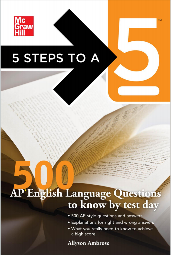 AP英语语言与写作教材下载《5 Steps to a 5: 500 AP English Language Questions to Know by Test Day》