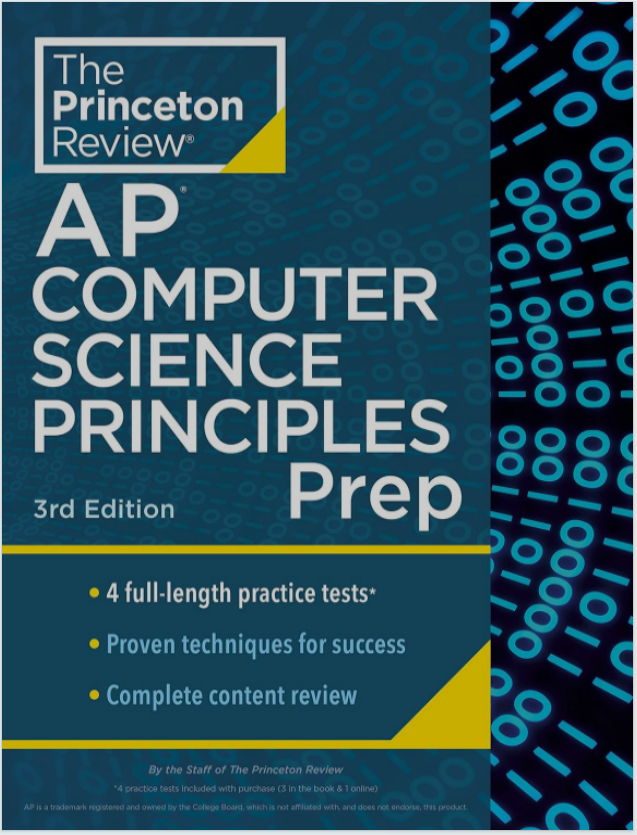 AP计算机科学原理教材下载《The Princeton Review AP Computer Science Principles Prep 3rd Edition》