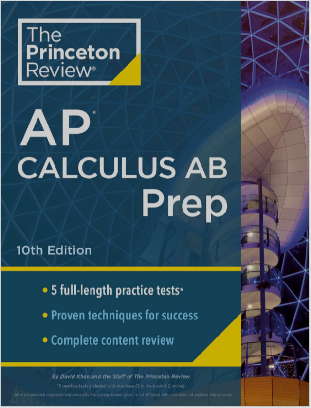 AP微积分AB教材下载《The Princeton Review AP Calculus AB Prep 10th Edition》