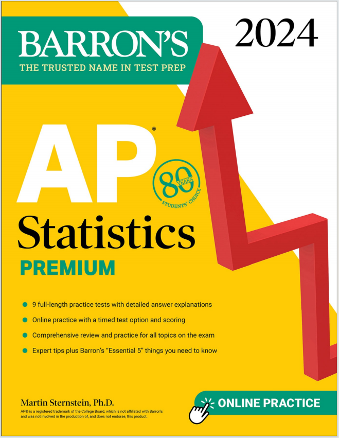 AP统计学教材下载《AP Statistics Premium 2024》
