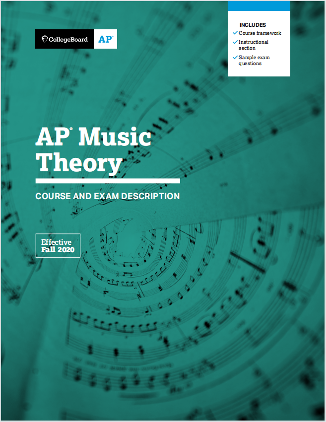 AP音乐理论教材下载《AP Music Theory Course and Exam Description Effective Fall 2020》
